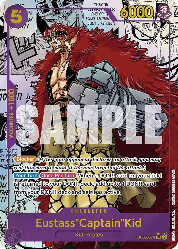 Eustass"Captain"Kid (OP05-074) (Manga) (Premium Booster -The Best-) (OP05-074) 