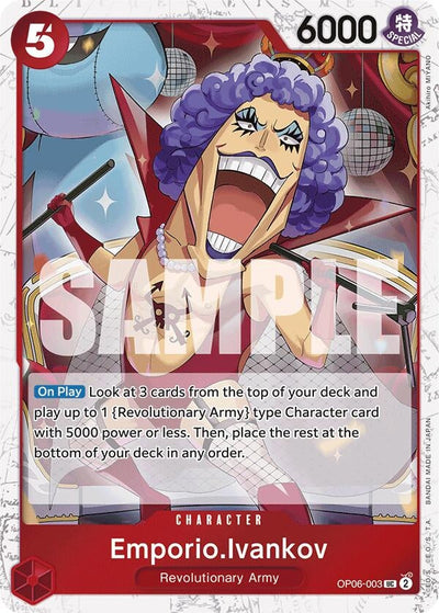 Emporio.Ivankov (Jolly Roger Foil) (Premium Booster -The Best-) (OP06-003) 