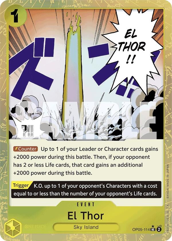 El Thor (Textured Foil) (Premium Booster -The Best-) (OP05-114) 