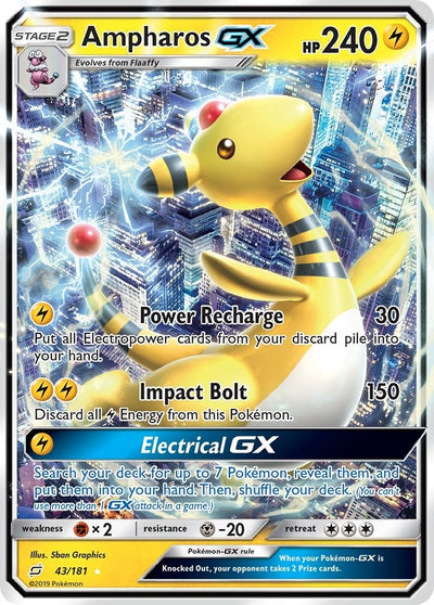 Image for Ampharos GX (SM - Team Up) (43/181) - Pokemon