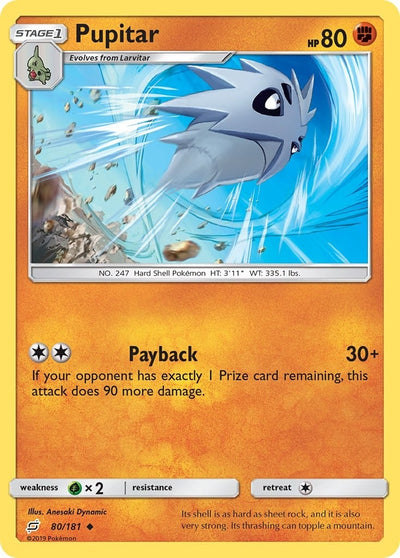 Image for Pupitar (SM - Team Up) (80/181) - Pokemon