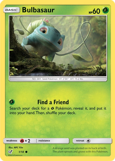 Image for Bulbasaur (Holo Common) (Detective Pikachu) (1/18) - Pokemon