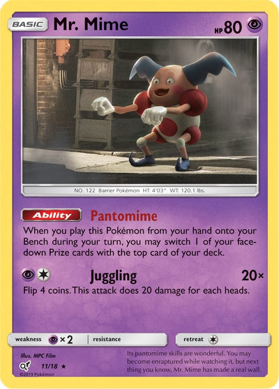 Image for Mr. Mime (Detective Pikachu) (11/18) - Pokemon