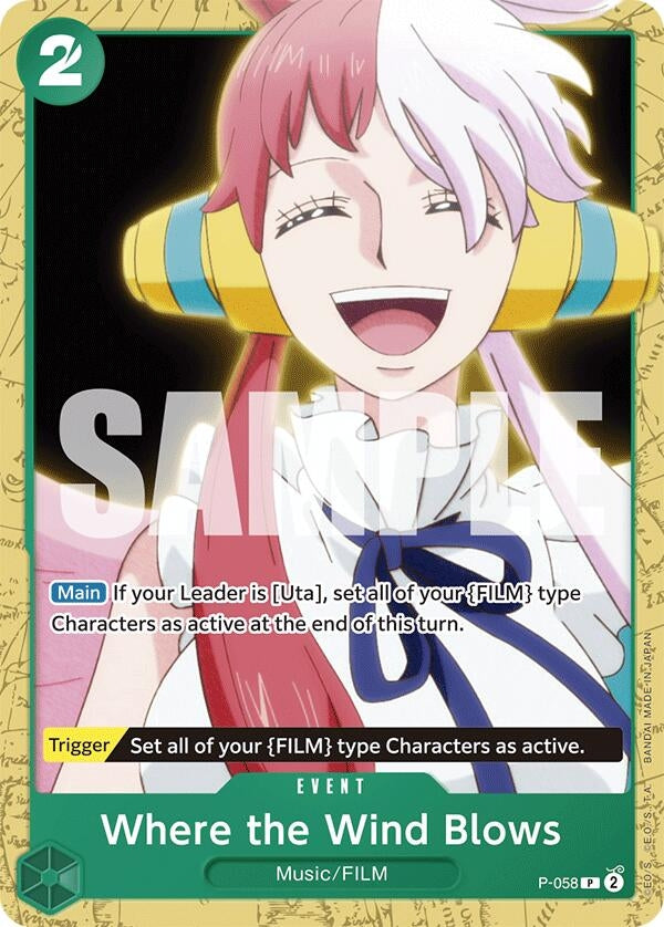 Where the Wind Blows (Starter Deck 16: GREEN Uta) (P-058)