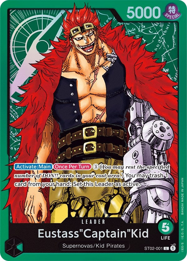 Eustass"Captain"Kid (001) (Starter Deck 2: Worst Generation) (ST02-001) 