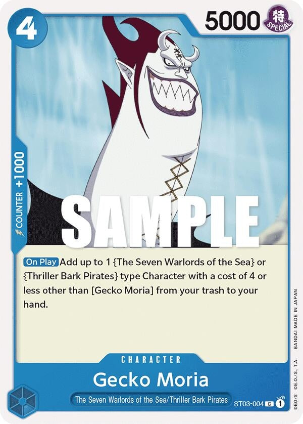 Gecko Moria (Starter Deck 3: The Seven Warlords of The Sea) (ST03-004)