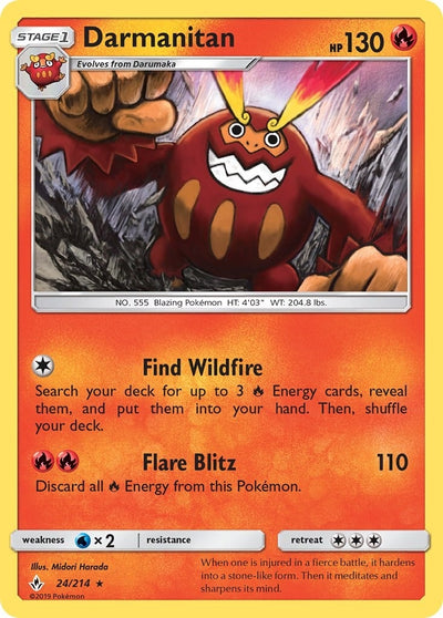 Image for Darmanitan (SM - Unbroken Bonds) (24/214) - Pokemon