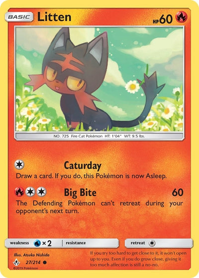 Image for Litten (27) (SM - Unbroken Bonds) (27/214) - Pokemon