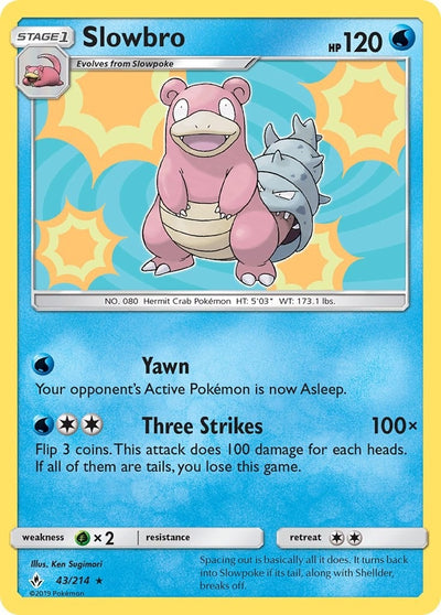 Image for Slowbro (SM - Unbroken Bonds) (43/214) - Pokemon