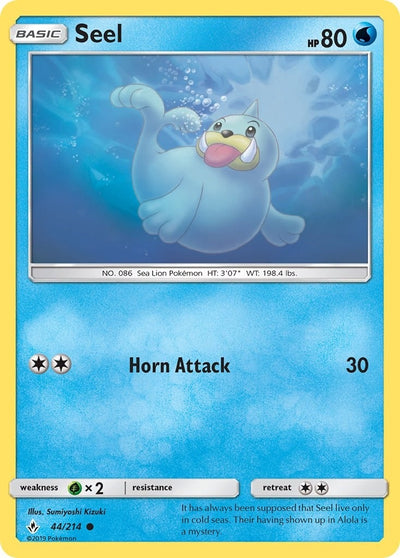 Image for Seel (SM - Unbroken Bonds) (44/214) - Pokemon