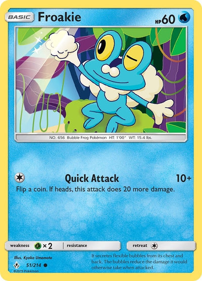 Image for Froakie (SM - Unbroken Bonds) (51/214) - Pokemon