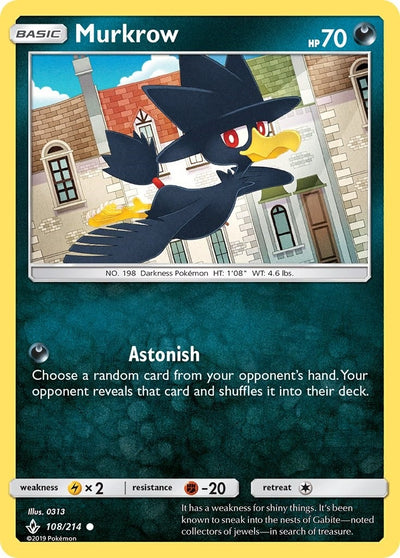 Image for Murkrow (SM - Unbroken Bonds) (108/214) - Pokemon
