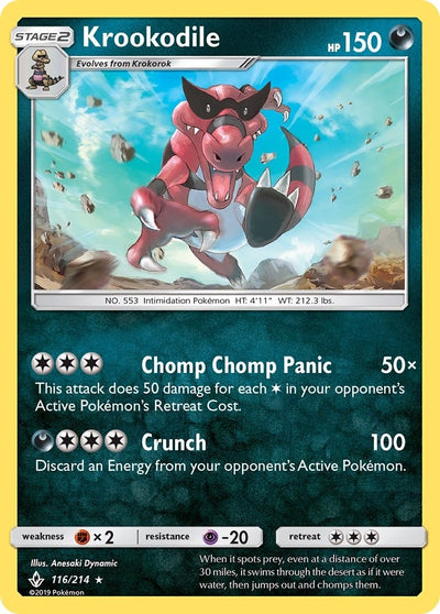 Image for Krookodile (SM - Unbroken Bonds) (116/214) - Pokemon