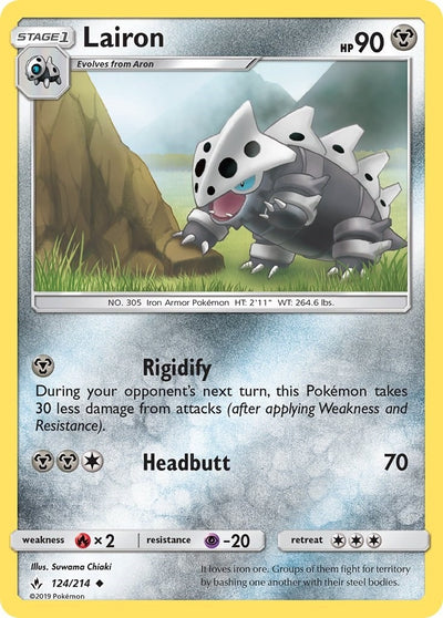 Image for Lairon (SM - Unbroken Bonds) (124/214) - Pokemon