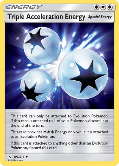 Image for Triple Acceleration Energy (SM - Unbroken Bonds) (190/214) - Pokemon