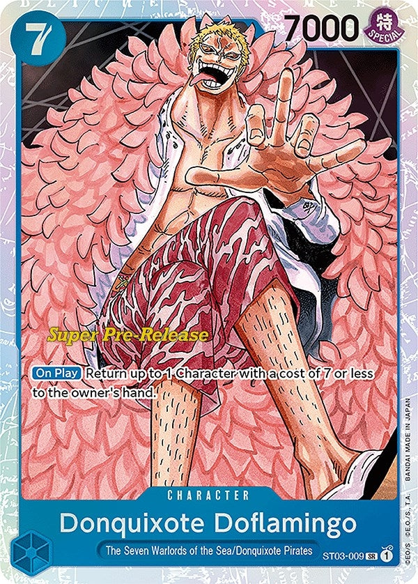 Donquixote Doflamingo (Super Pre-Release Starter Deck 3: The Seven Warlords of the Sea) (ST03-009)