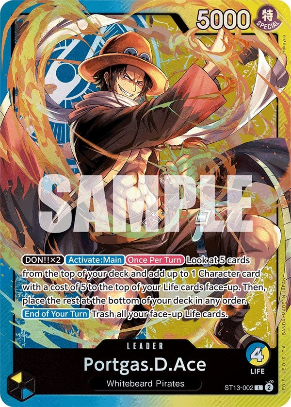 Portgas.D.Ace (002) (Ultra Deck: The Three Brothers) (ST13-002)