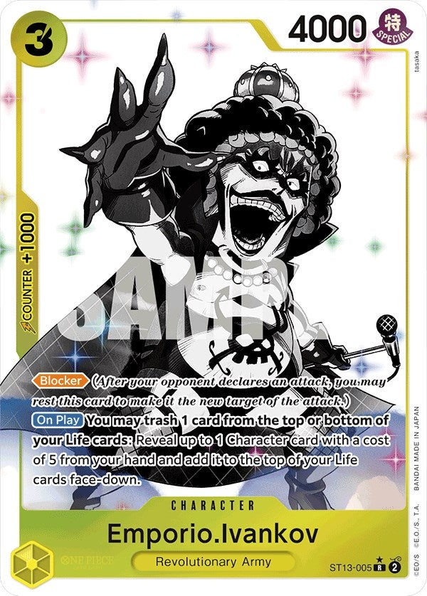 Emporio.Ivankov (Parallel) (Ultra Deck: The Three Brothers) (ST13-005) 