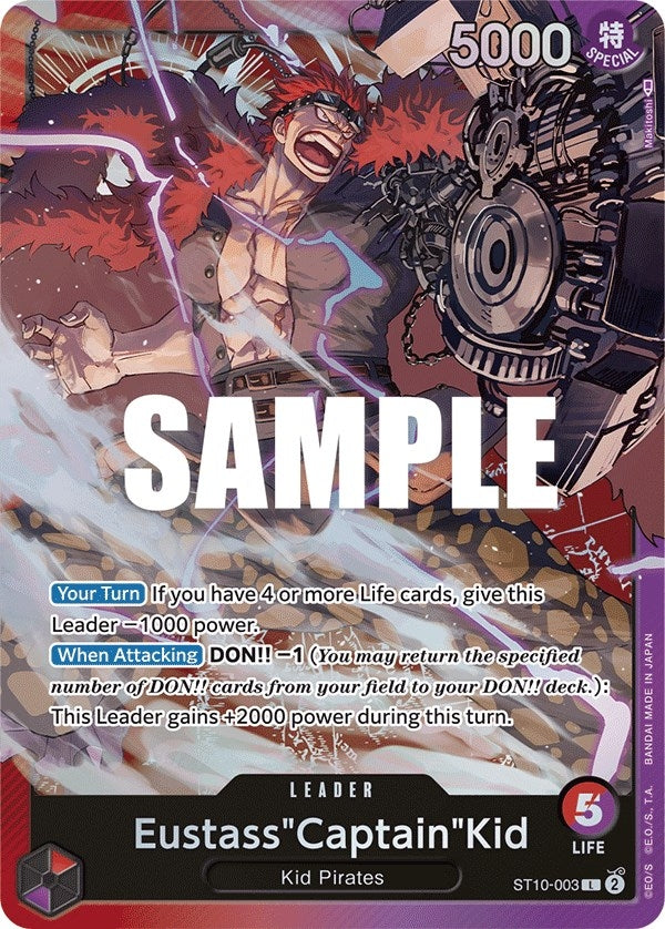 Eustass"Captain"Kid (003) (Ultra Deck: The Three Captains) (ST10-003) 