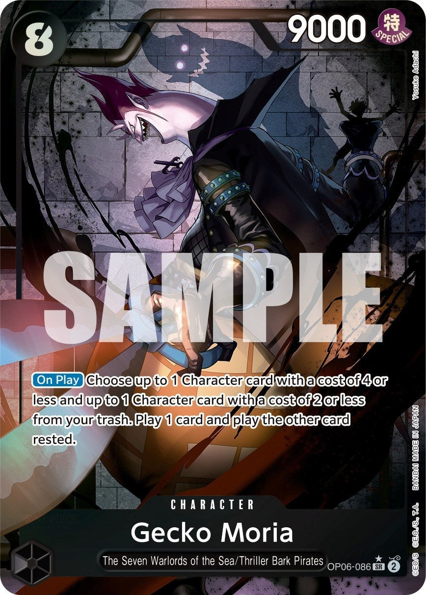 Gecko Moria (086) (Alternate Art) (Wings of the Captain) (OP06-086)