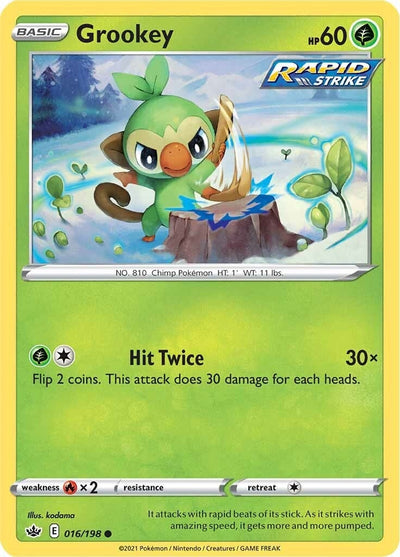 Grookey (SWSH06: Chilling Reign) (016/198)