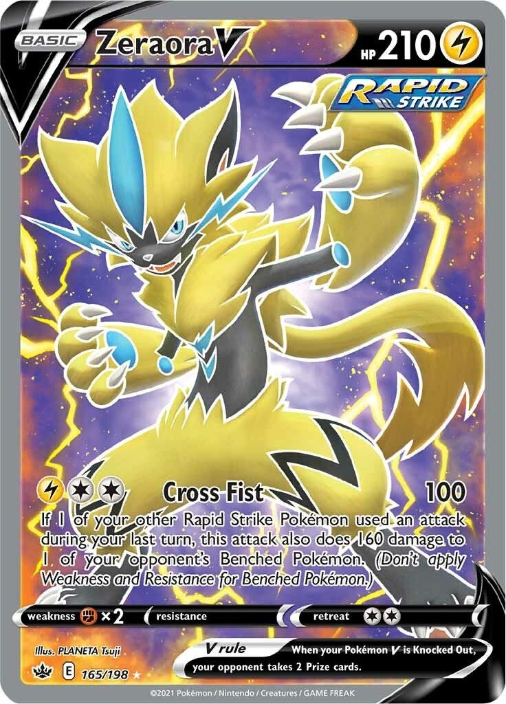 Zeraora V (Full Art) (SWSH06: Chilling Reign) (165/198)