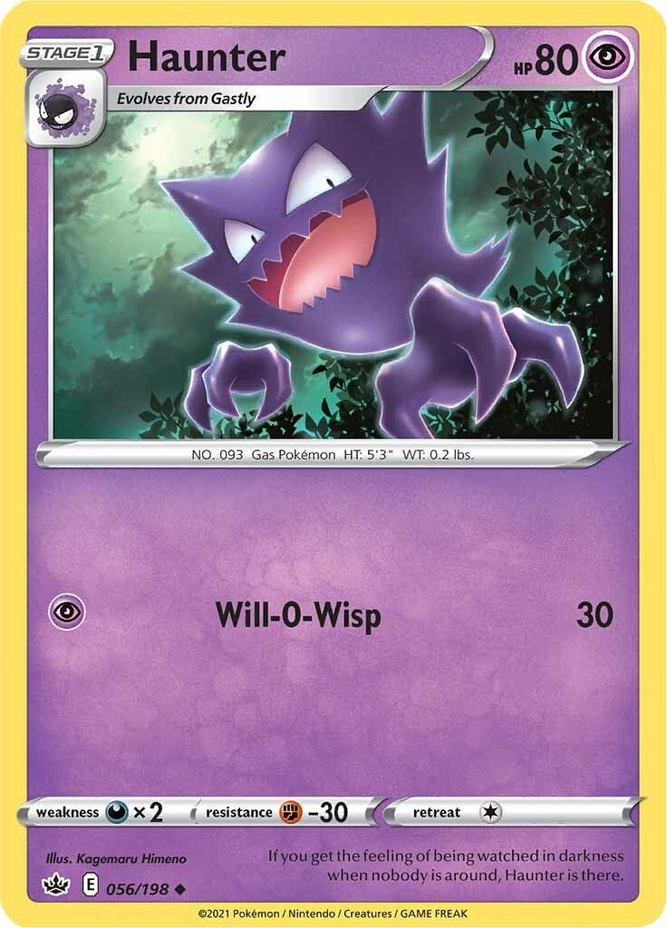 Haunter (SWSH06: Chilling Reign) (056/198) 