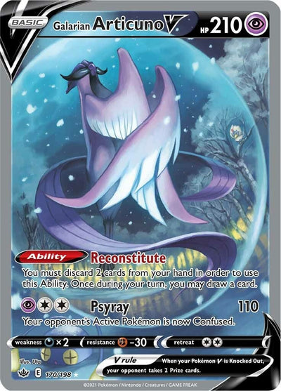 Galarian Articuno V (Alternate Full Art) (SWSH06: Chilling Reign) (170/198)
