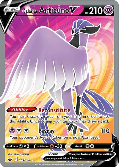Galarian Articuno V (Full Art) (SWSH06: Chilling Reign) (169/198)