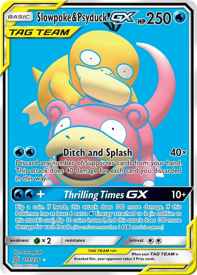 Image for Slowpoke & Psyduck GX (Full Art) (SM - Unified Minds) (217/236) - Pokemon