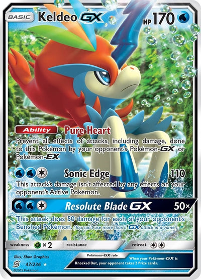 Image for Keldeo GX (SM - Unified Minds) (47/236) - Pokemon