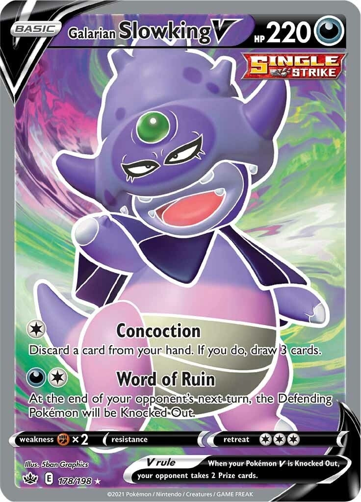 Galarian Slowking V (Full Art) (SWSH06: Chilling Reign) (178/198) 