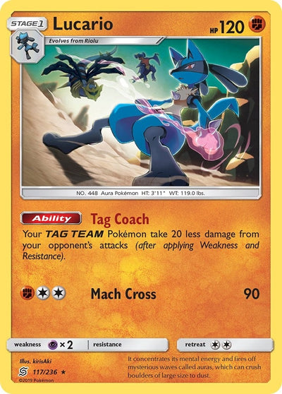 Image for Lucario (SM - Unified Minds) (117/236) - Pokemon