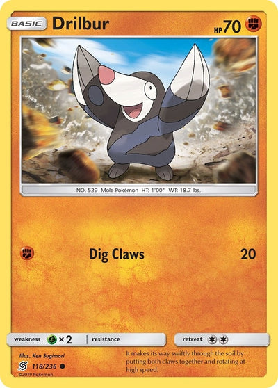 Image for Drilbur (SM - Unified Minds) (118/236) - Pokemon