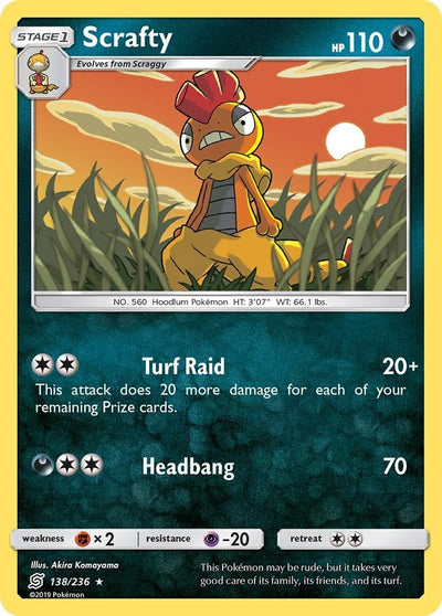 Image for Scrafty (SM - Unified Minds) (138/236) - Pokemon