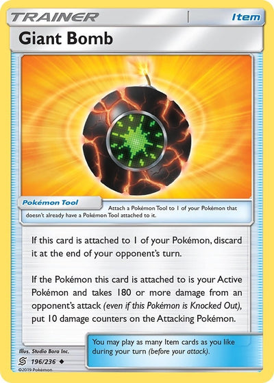 Image for Giant Bomb (SM - Unified Minds) (196/236) - Pokemon