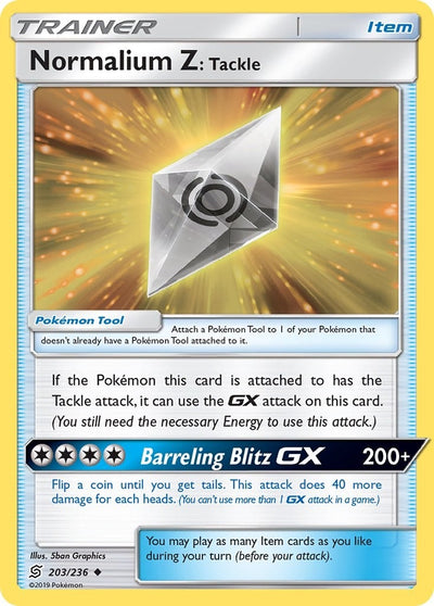 Image for Normalium Z: Tackle (SM - Unified Minds) (203/236) - Pokemon