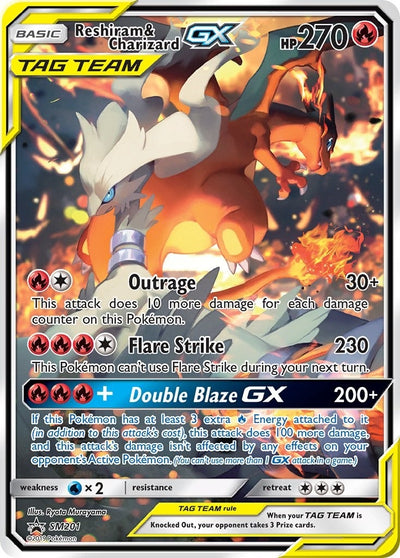 Image for Reshiram & Charizard GX - SM201 (SM Promos) (SM201) - Pokemon