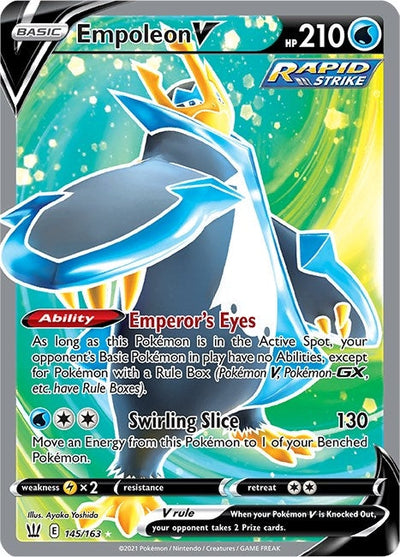 Empoleon V (Full Art) (SWSH05: Battle Styles) (145/163) 