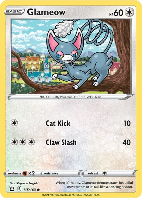 Glameow (SWSH05: Battle Styles) (115/163) 