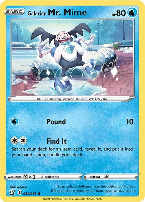 Galarian Mr. Mime (SWSH05: Battle Styles) (034/163) 