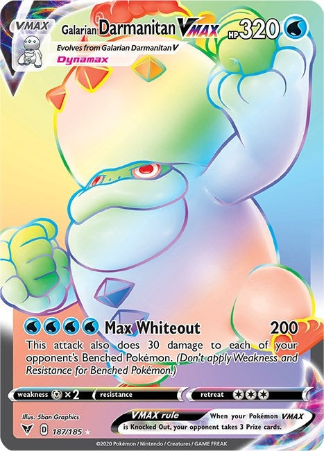 Galarian Darmanitan VMAX (Secret) (SWSH04: Vivid Voltage) (187/185)