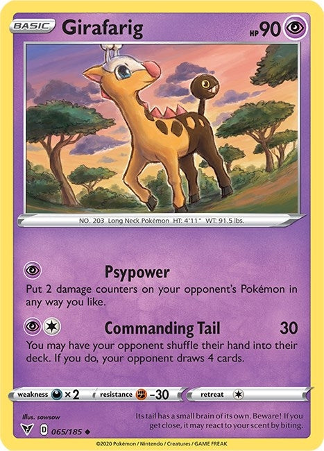 Girafarig (SWSH04: Vivid Voltage) (065/185) 