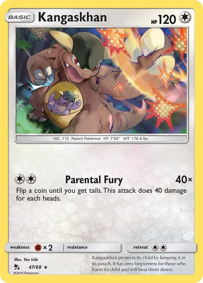 Image for Kangaskhan (Hidden Fates) (47/68) - Pokemon