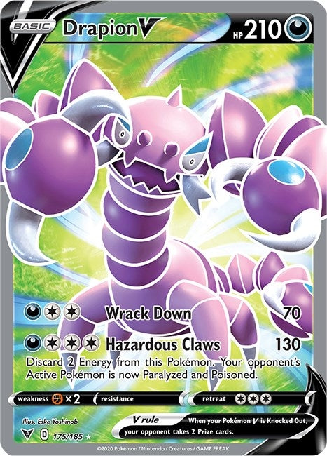 Drapion V (Full Art) (SWSH04: Vivid Voltage) (175/185)