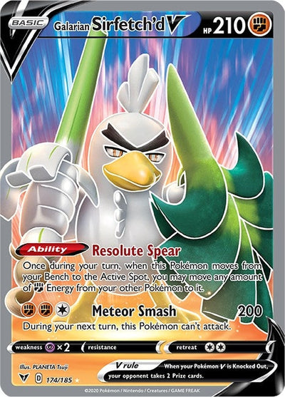 Galarian Sirfetch'd V (Full Art) (SWSH04: Vivid Voltage) (174/185)