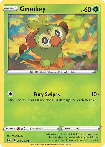 Grookey (010) (SWSH01: Sword & Shield Base Set) (010/202)