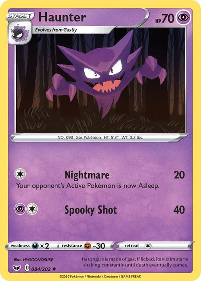 Haunter (SWSH01: Sword &amp; Shield Base Set) (084/202) 