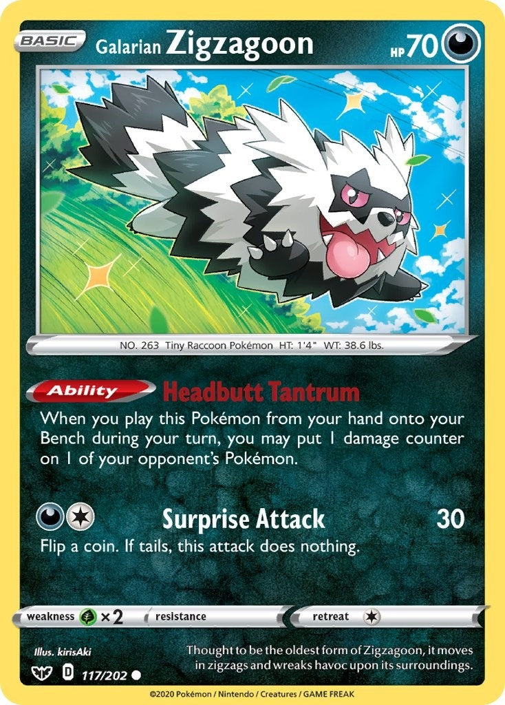 Galarian Zigzagoon (SWSH01: Sword & Shield Base Set) (117/202)