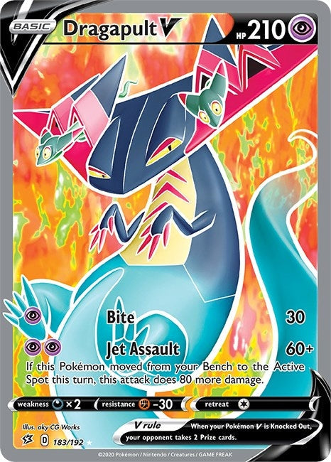 Dragapult V (Full Art) (SWSH02: Rebel Clash) (183/192)